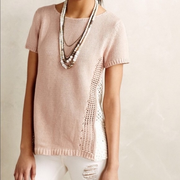 Anthropologie Sweaters - Sale Anthropologie Moth short sleeved sweater